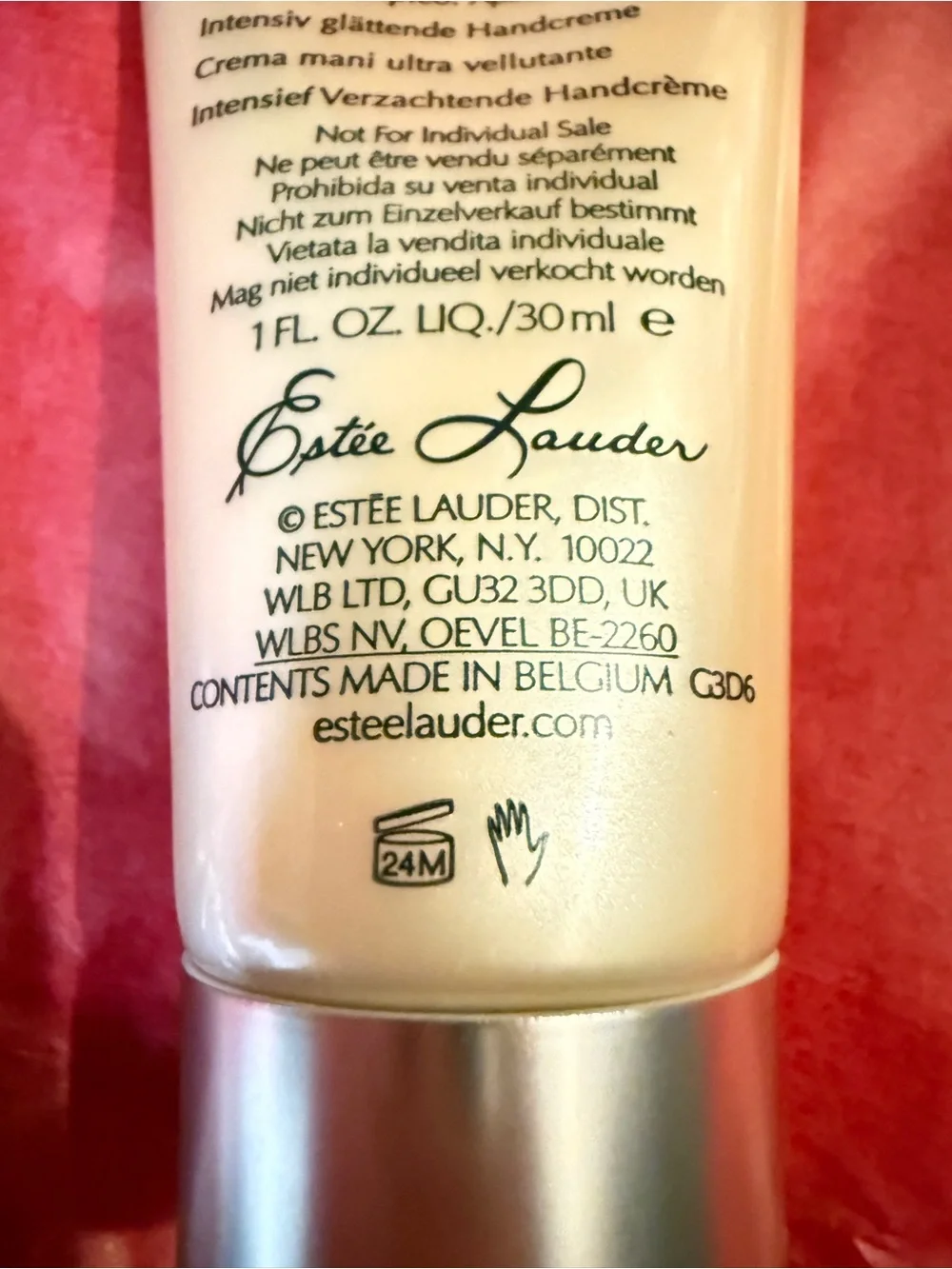 Estee Lauder Re-Nutriv Intensive Smoothing Hand Crème — travel size 1oz